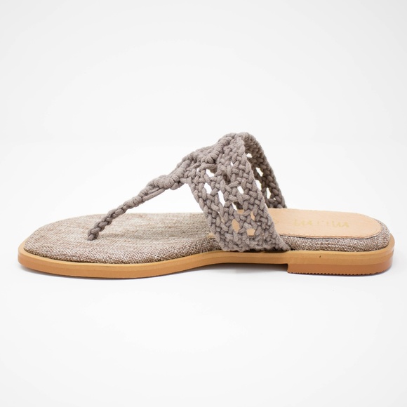 CECILIA Macrame Handwoven Sandals - Lavender - Picture 5 of 5